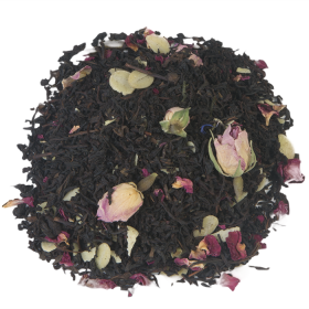 Marsepein Rozen thee, zwarte thee, losse thee